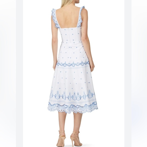 Jonathan Simkhai Eyelet Embroidered Bustier Midi Dress - Picture 3 of 15